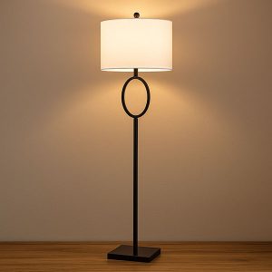 61"H Metal Modern Floor Lamp,