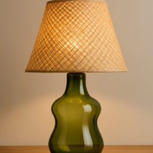 42cmH Glass Table Lamp