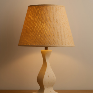 24cmH Travertine Table Lamp