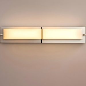 Modern LED Wall Sconce - Satin Nickel Finish, Adjustable Color Temperature
