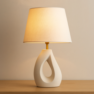 Modern Sculptural Ceramic Table Lamp