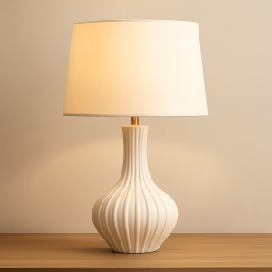 Bold Red Modern Ceramic Table Lamp