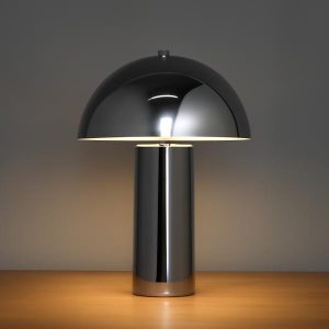 Sleek Chrome Dome Table Lamp