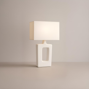 Modern Minimalist Ceramic Table Lamp – Soft Warm Glow